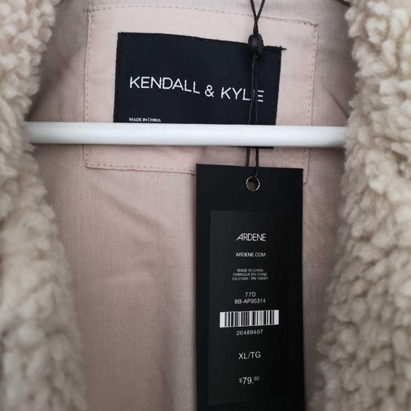 NWT Kendall + Kylie Teddy "Bomber" Coat // Manteau - Picture 4 of 5
